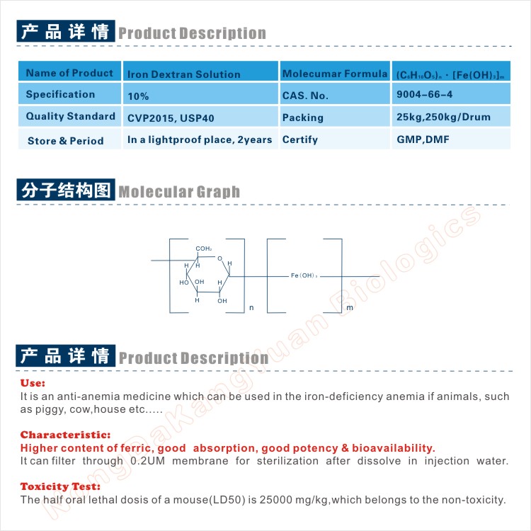 Iron Dextran Solution 10 morpholine
